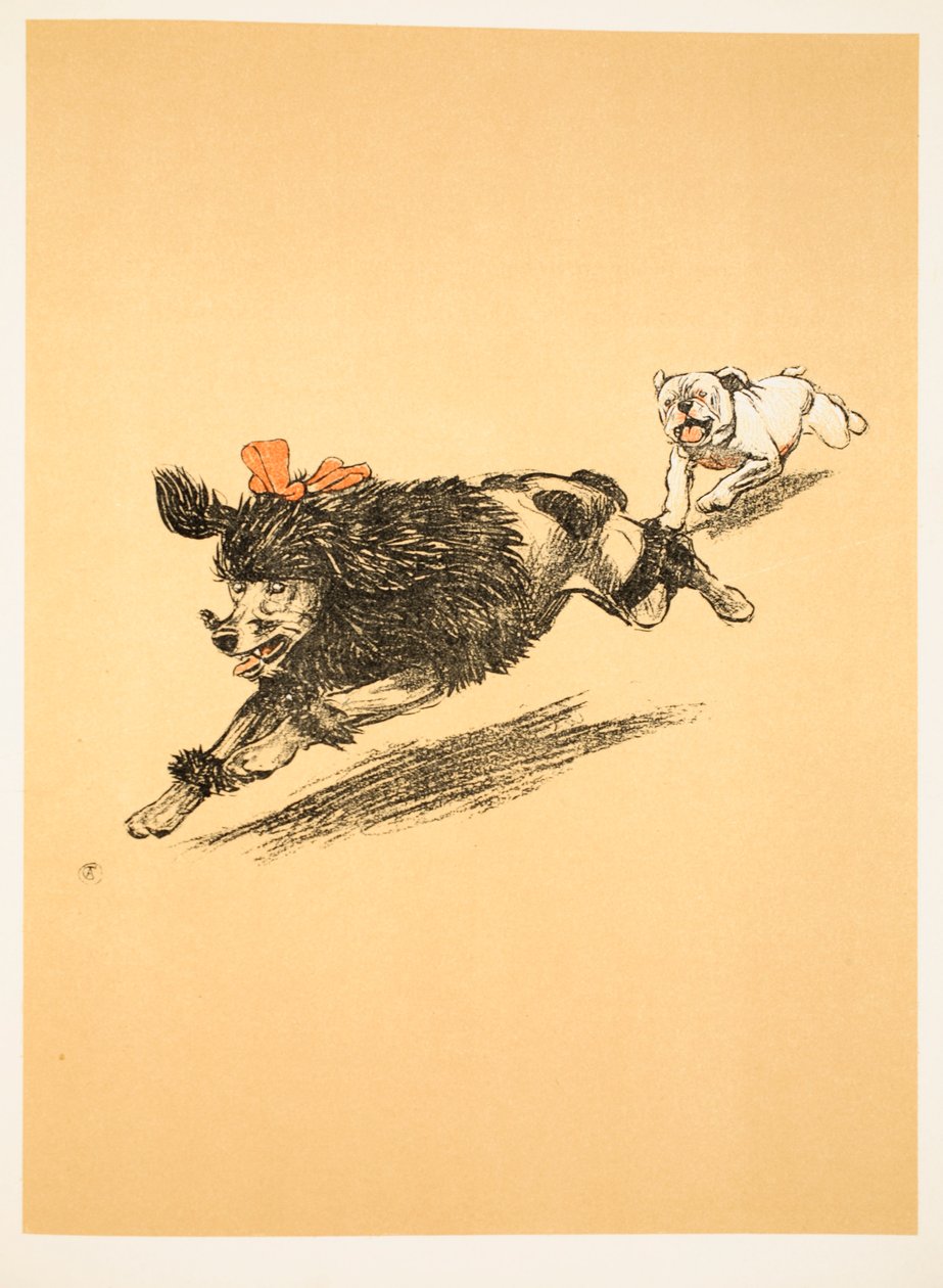 Honička, z knihy "Veselý pes, příběh bláznivého roku", 1905 (křída a pastelka na papíře) od Cecil Charles Windsor Aldin