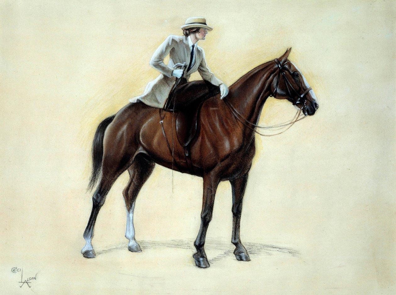 Elegantní kavalír stoupající do Amazonie. Kresba Cecila Aldina (1870-1935) Soukromá sbírka 19. století od Cecil Charles Windsor Aldin