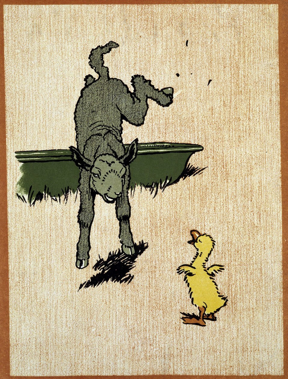 Černý beránek a káčátko - kresba Cecila Aldina od Cecil Charles Windsor Aldin