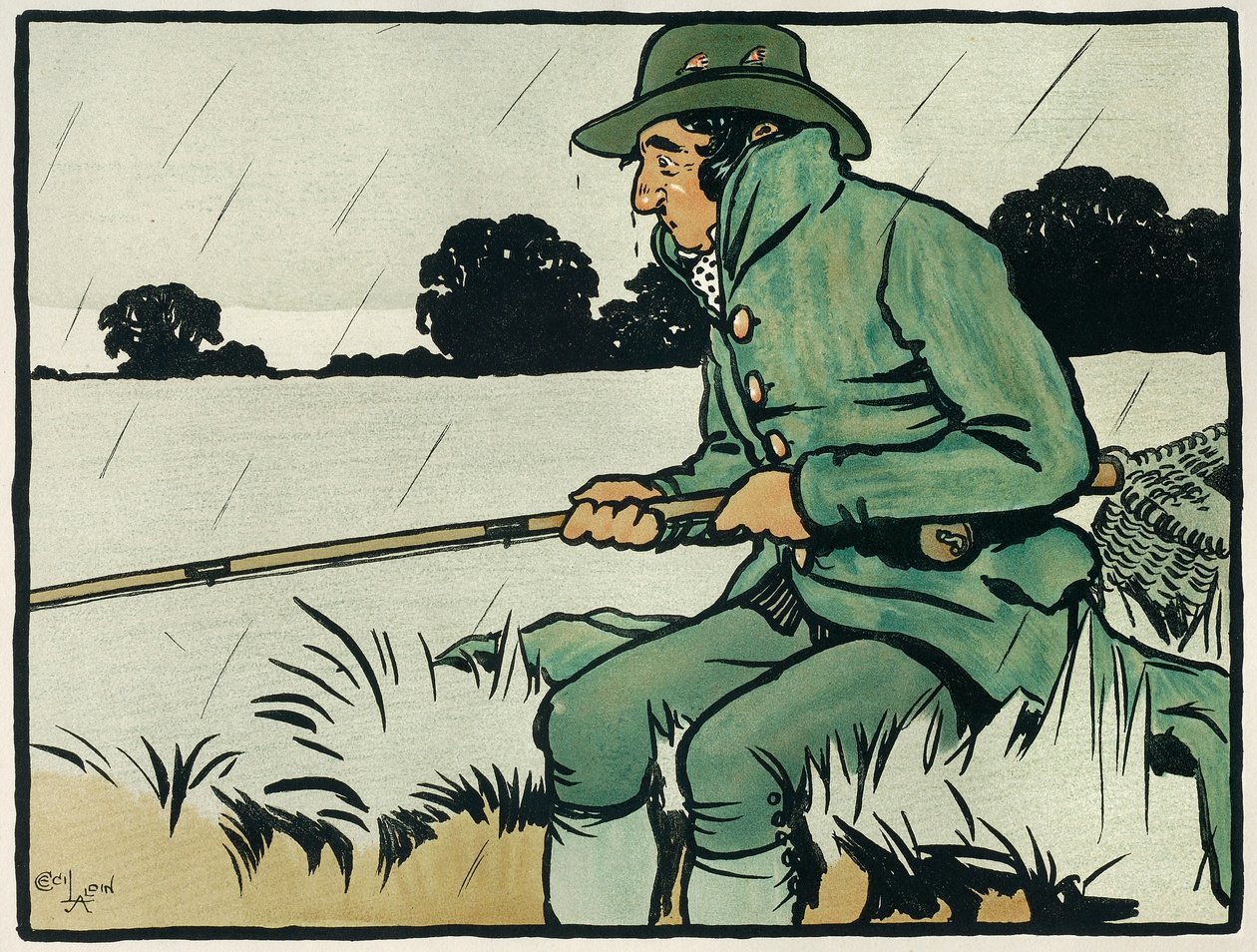 Staré anglické sporty a hry: Rybaření od Cecil Charles Windsor Aldin