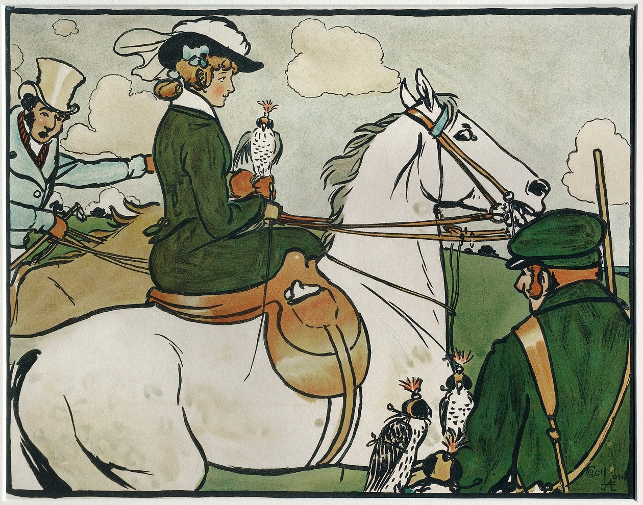 Staré anglické sporty a hry: Hawking od Cecil Charles Windsor Aldin