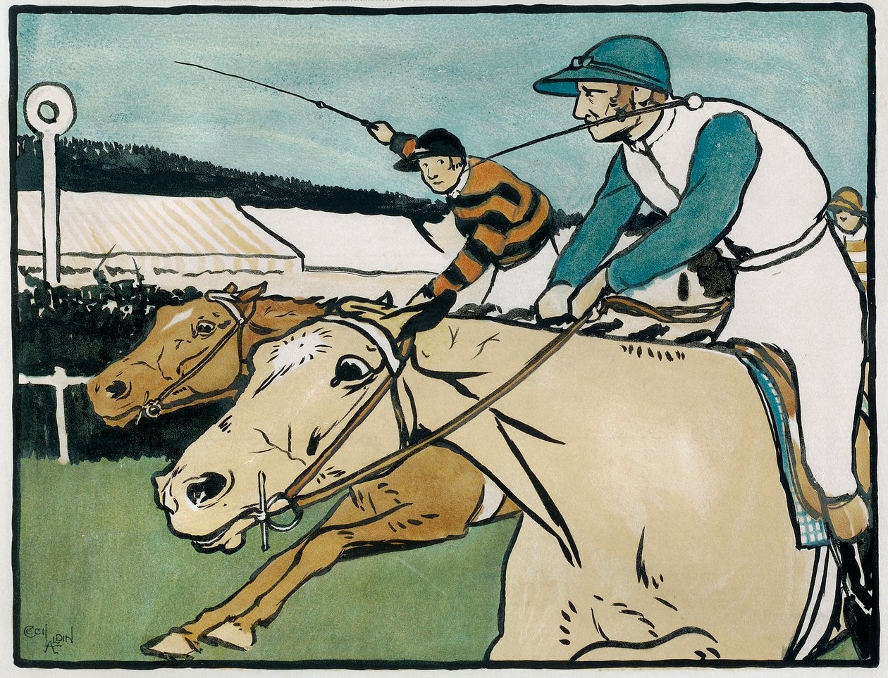 Old English Sports and Games: Racing od Cecil Charles Windsor Aldin