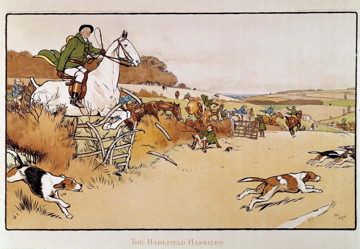 Akvarel od Cecila Aldina (1870-1935) Soukromá sbírka z 19. století od Cecil Charles Windsor Aldin