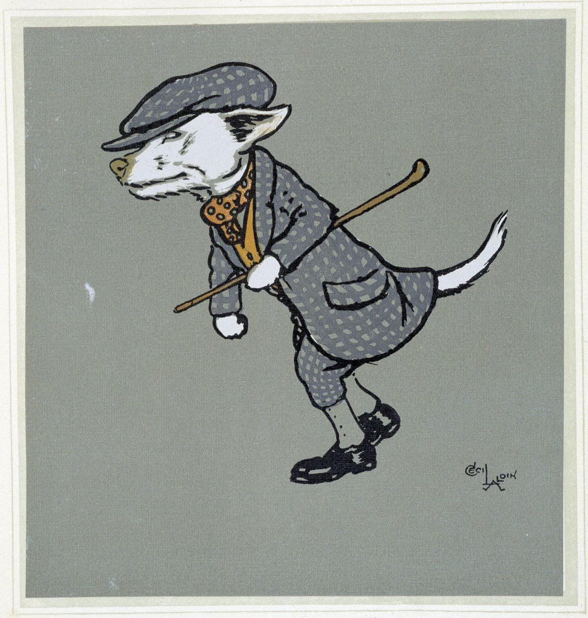 Bílá liška, gentleman - v „“ Veselé párty“, nemocný. Cécil Aldin, ed. Hodder & Stoughton, Londýn od Cecil Charles Windsor Aldin
