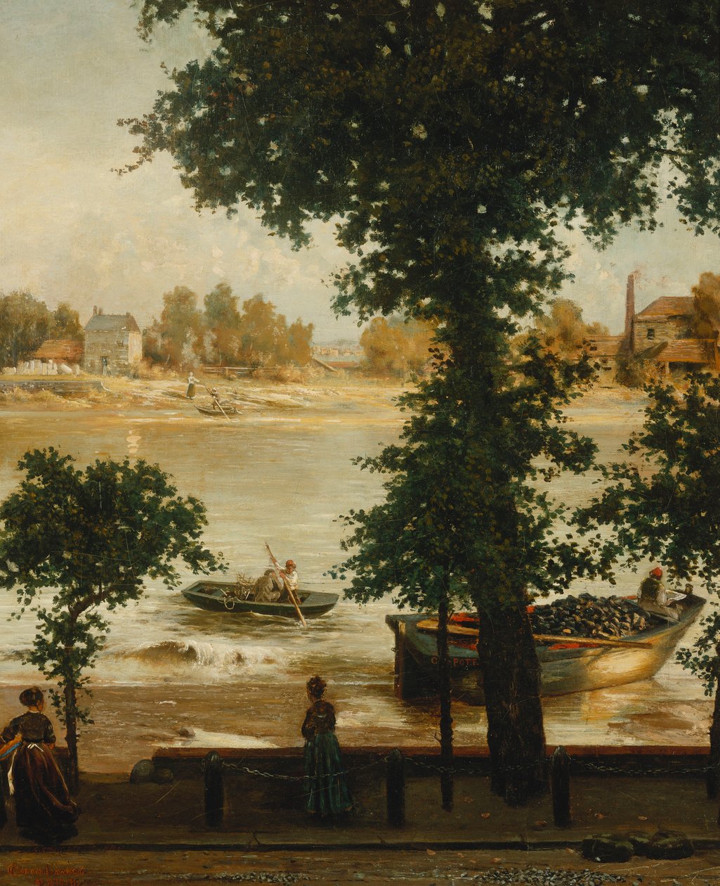 Letní večer na Cheyne Walk, 1870-71 od Cecil Gordon Lawson