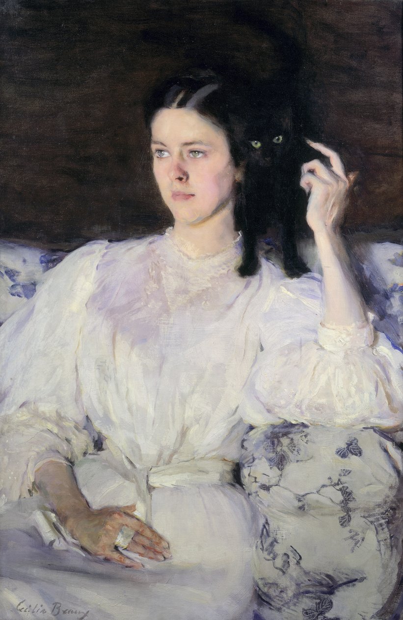 Sita a Sarita aneb Mladá dívka s kočkou, 1893-94 od Cecilia Beaux