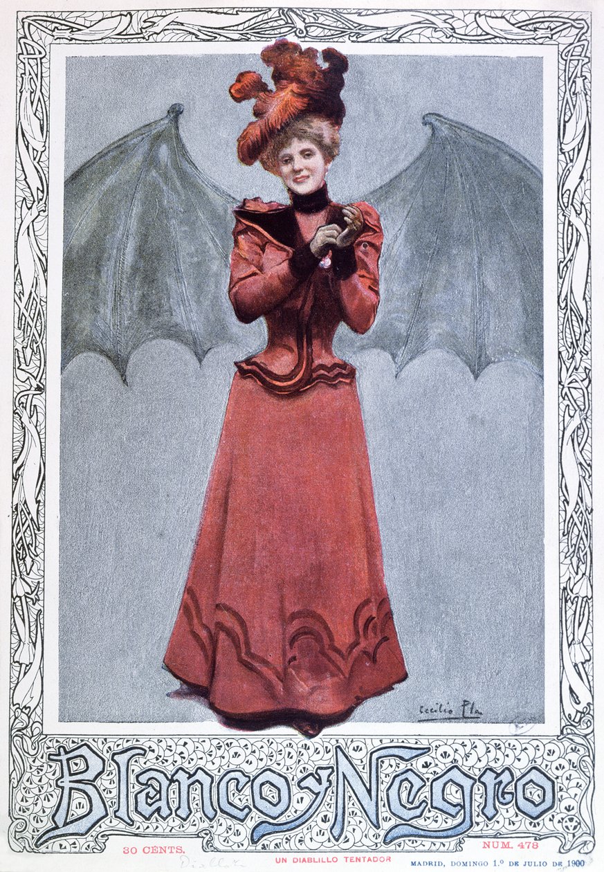 The Devilish Temptress, z přední obálky časopisu 