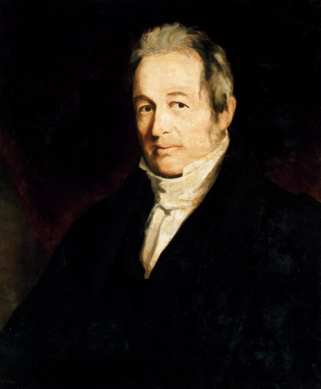 Portrét Johna Galta (1779-1839), skotského spisovatele,malba od Cedric Gray