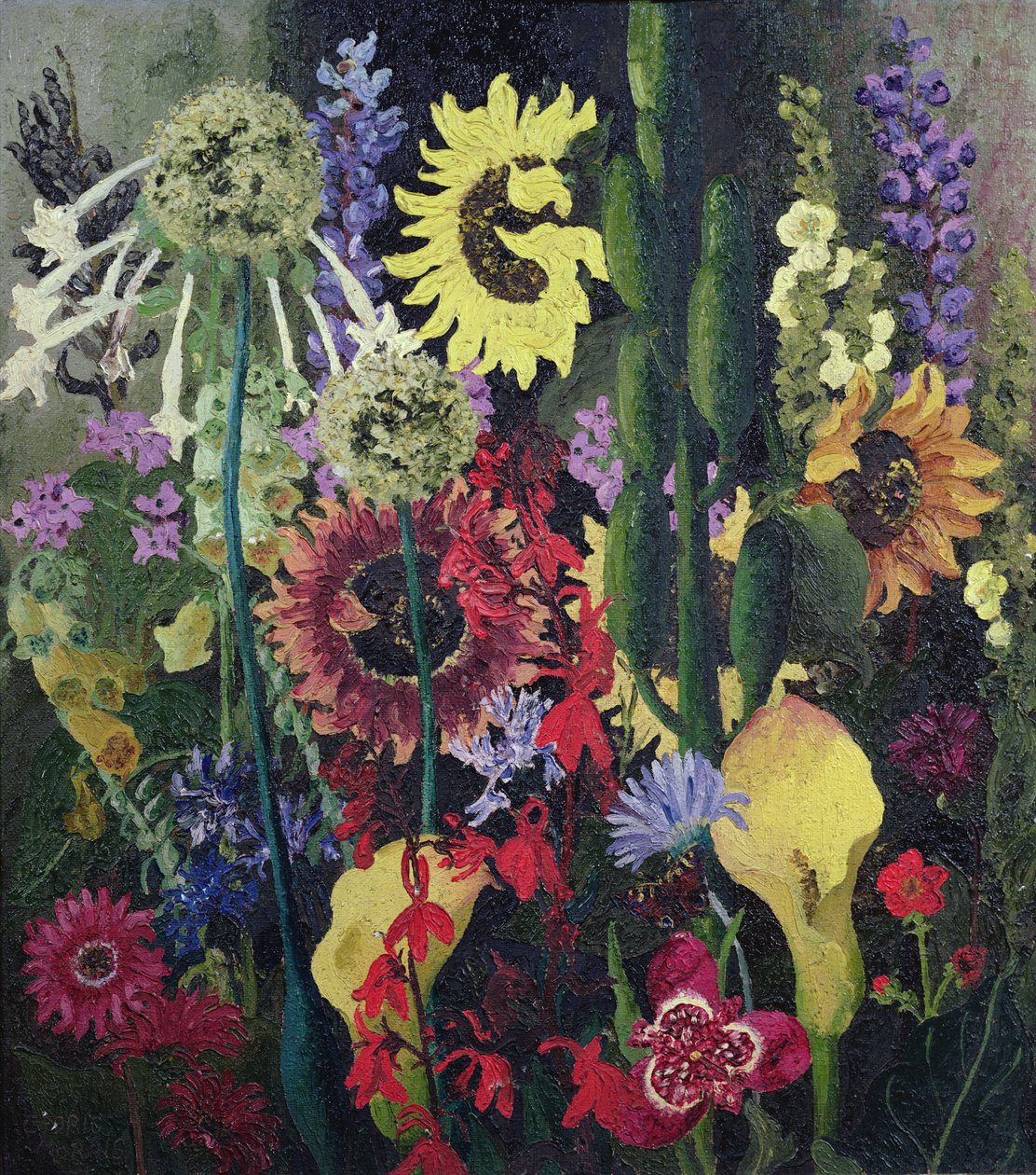 Zahradní krajina č.2 od Cedric Morris