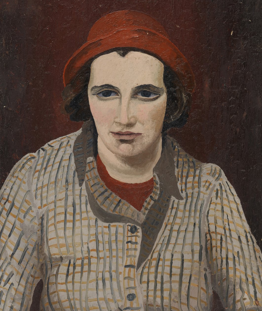 Portrét Denise Broadley (olej na plátně) od Cedric Morris