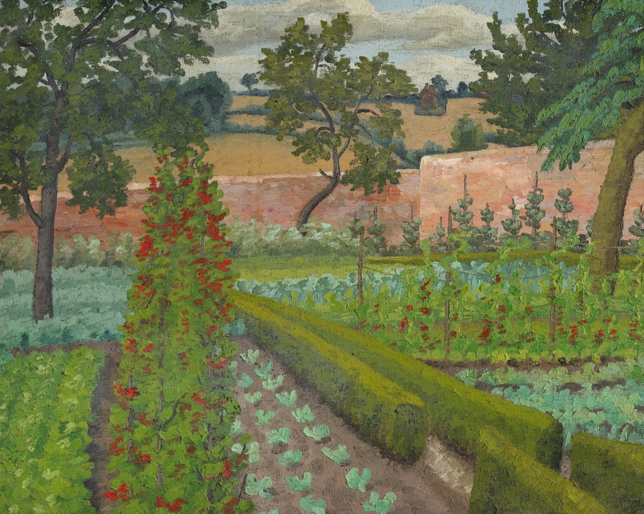 Válečná zahrada (olej na plátně) od Cedric Morris