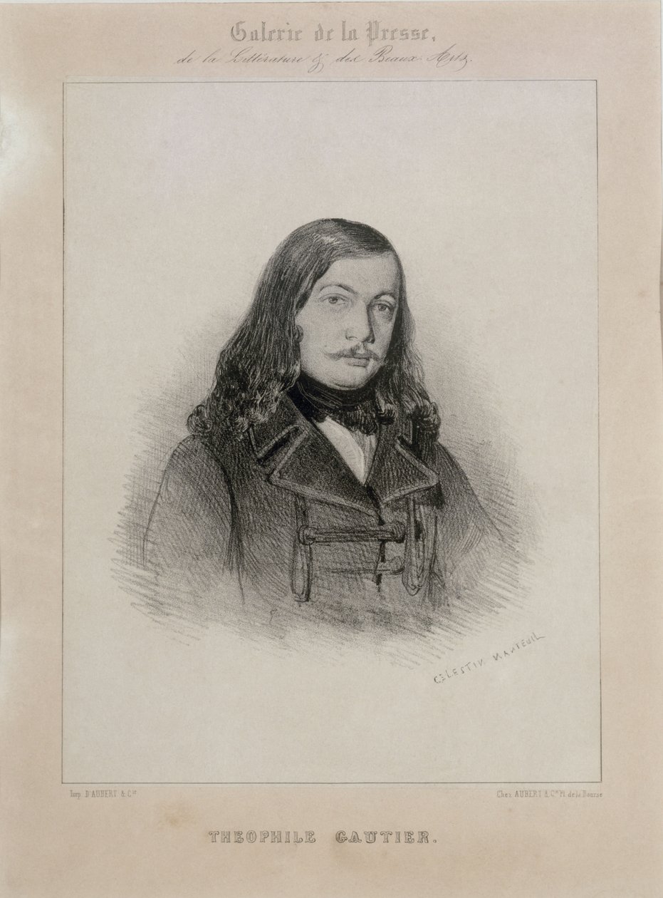 Portrét básníka Théophila Gautiera 1811-1872. od Celestin Francois Nanteuil