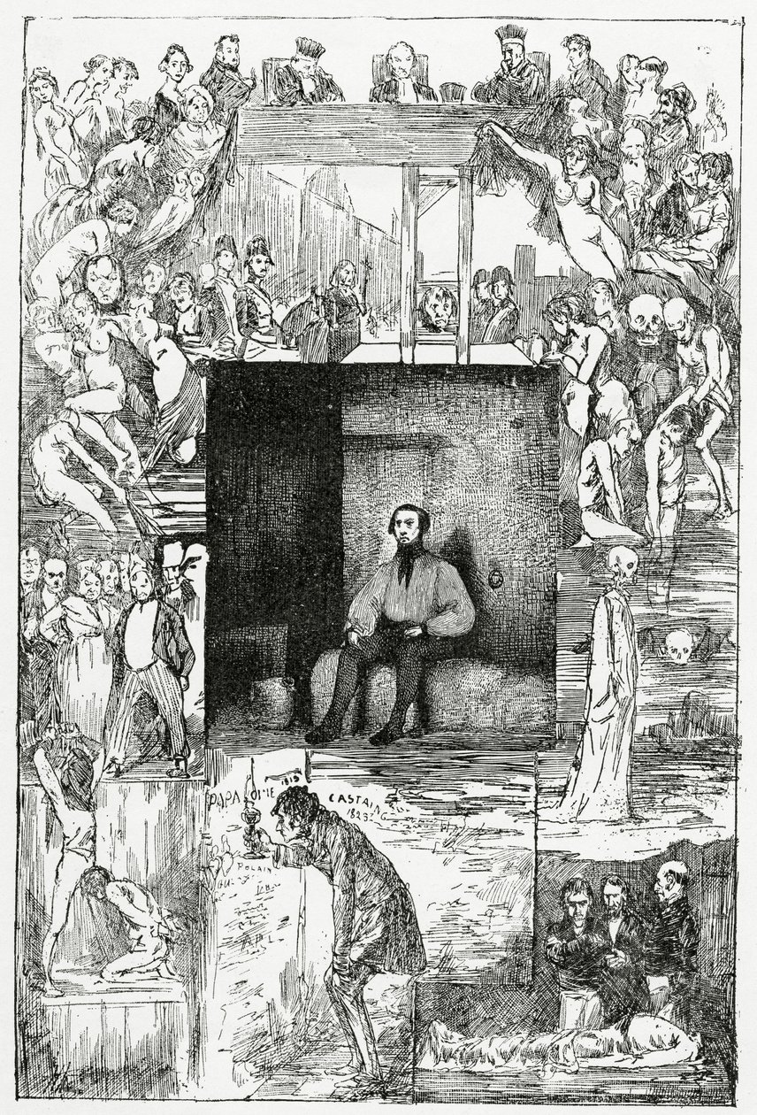 Poslední den odsouzence, 19. století (č. rytina) od Celestin Francois Nanteuil