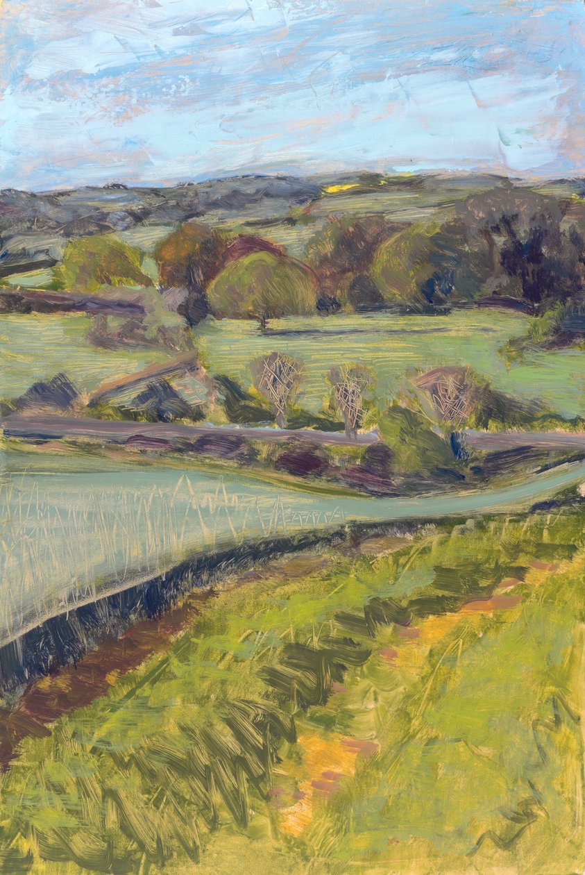 Eden (Cornbury Park, Oxfordshire) 2012 (olej na desce) od Celia Montague