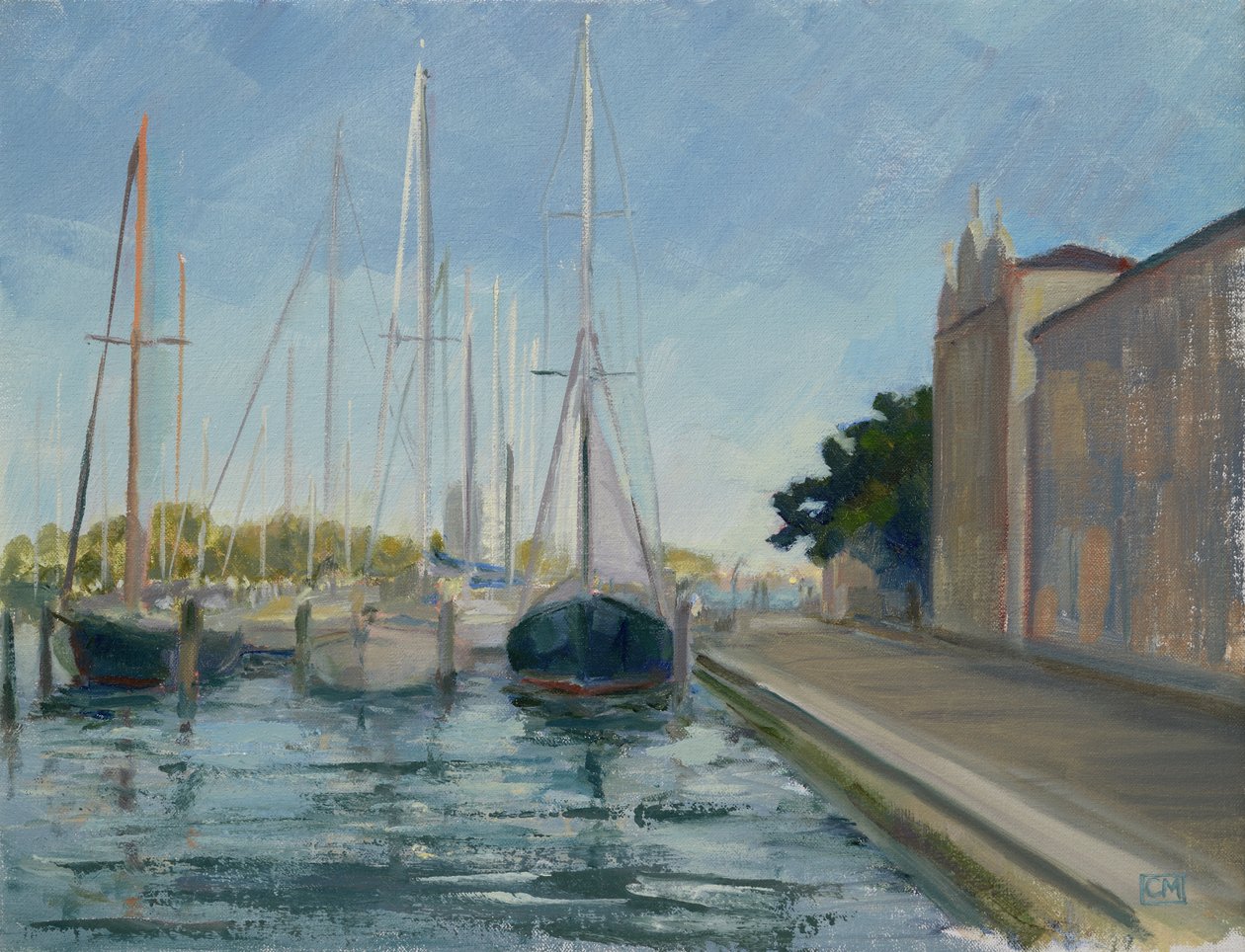 Marina S. Giorgio Maggiore 3 (olej na plátně) od Celia Montague