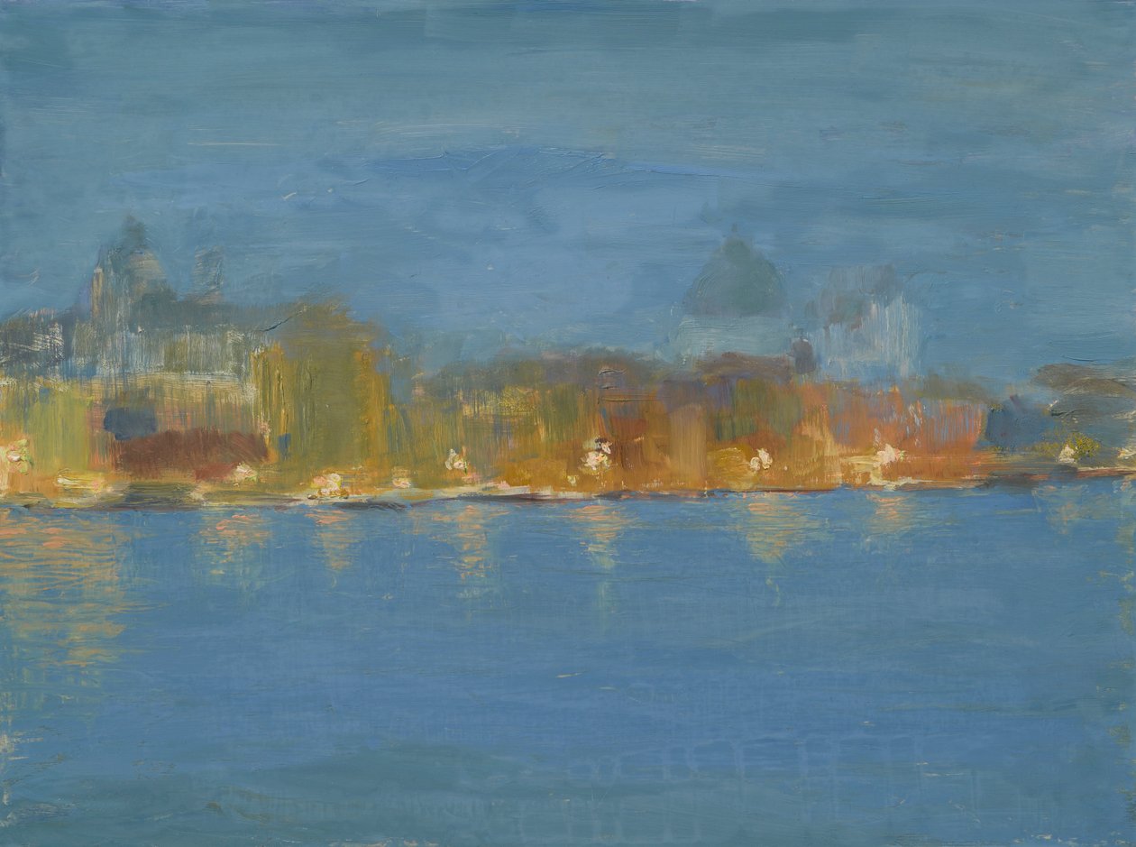 Nokturno, Benátky (olej na desce) od Celia Montague