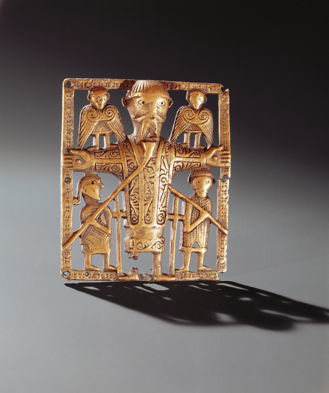 Deska ukřižování, Clonmacnoise, hrabství Offaly, doba Vikingů, 10.–11. století (bronz) od Celtic