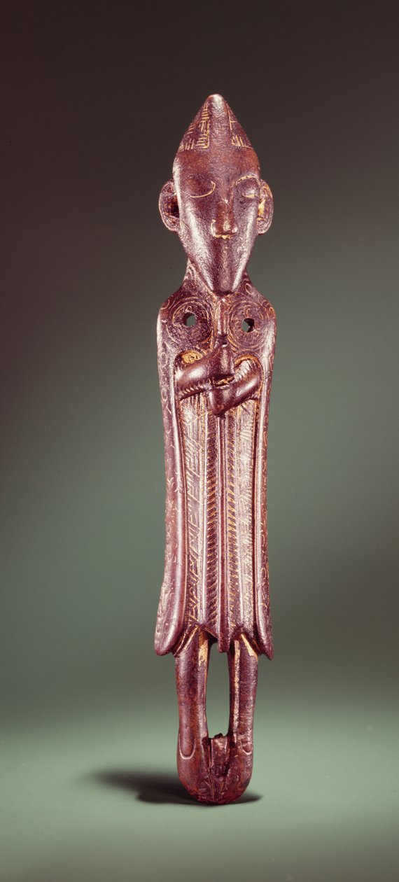 Postava církevního věku Vikingů (zlacený bronz) od Celtic