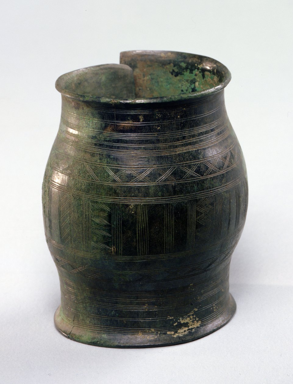 Náramek ve tvaru sudu, Hallstattská kultura, od Jura (kov) od Celtic