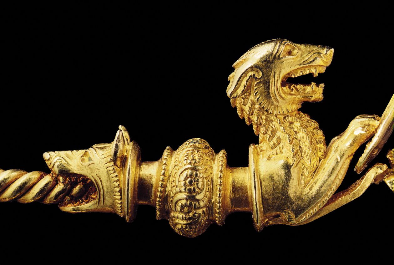 Velmi důležitá lýtková kost válečníka, detail od Celtic