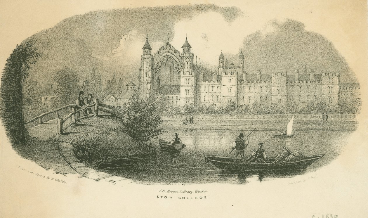 Eton College, kolem roku 1830 od Cephas Grier Childs