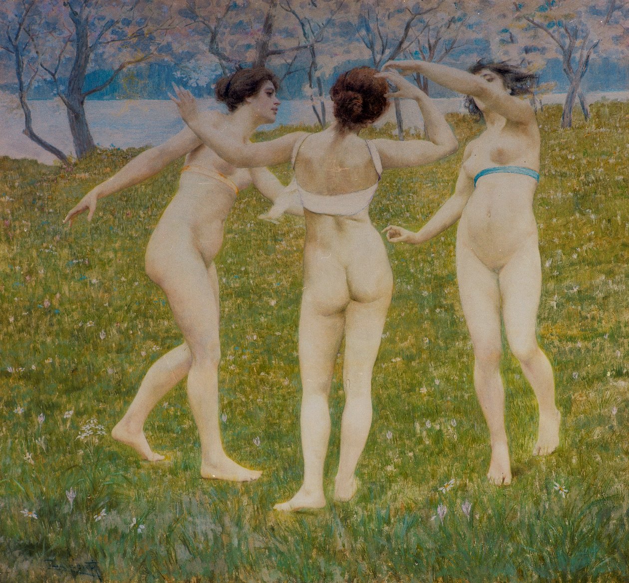 Kvetoucí nova (tempera a gesso na plátně nalepeném na dřevě) od Cesare Laurenti