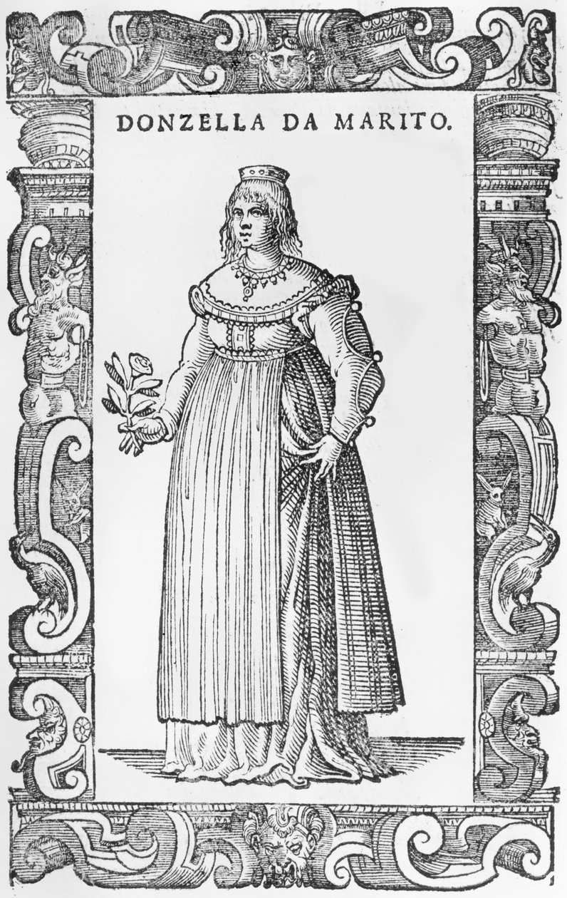 Donzella de Marito, 1590 od Cesare Vecellio