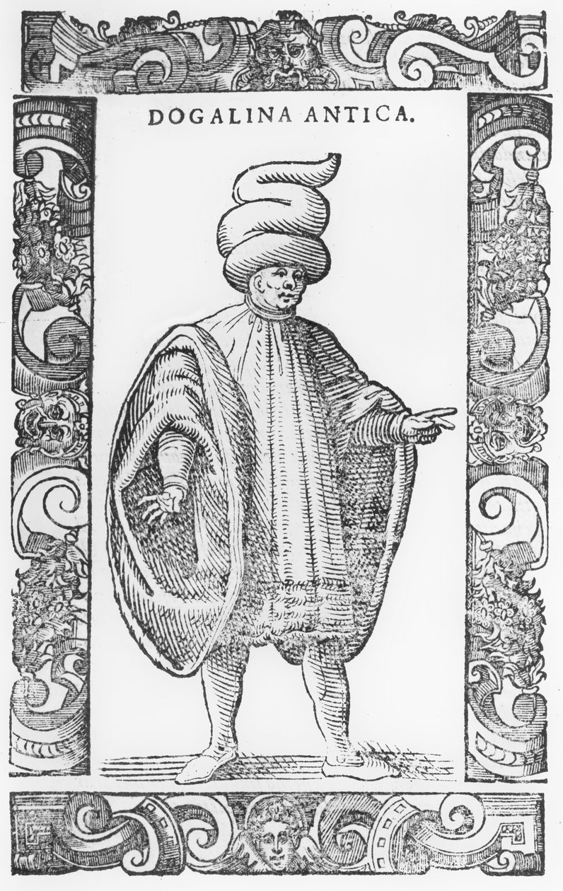 Muž na sobě Dogalina, 1590 od Cesare Vecellio