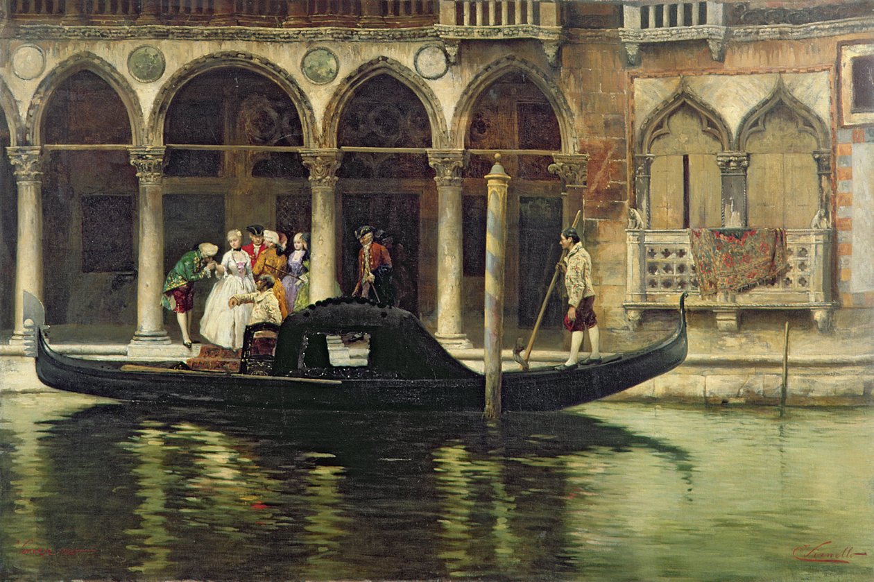 Odjezdy, 1890 od Cesare Vianello