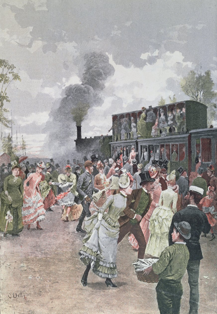 Nedělní vlak, 1885 od Cesare Auguste Detti