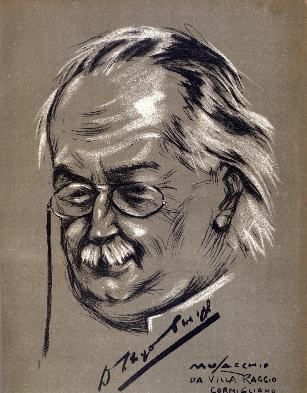 David Lloyd George (1863-1945), britský politik. Cartoon od Cesare Musacchio (narozen 1882) od Cesare Annibale Musacchio