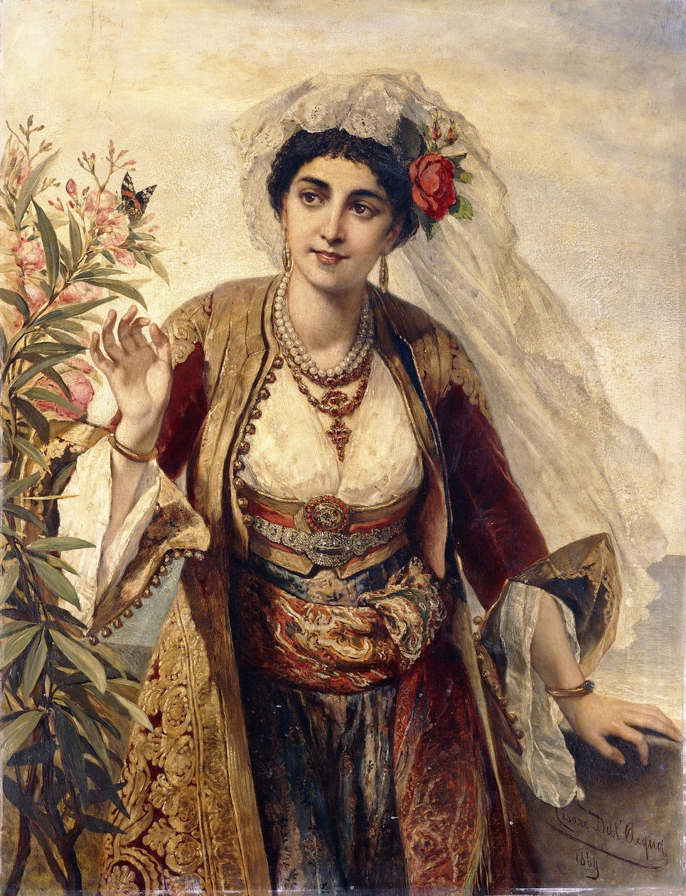 Exotická kráska, 1869 od Cesare Felix dell Acqua