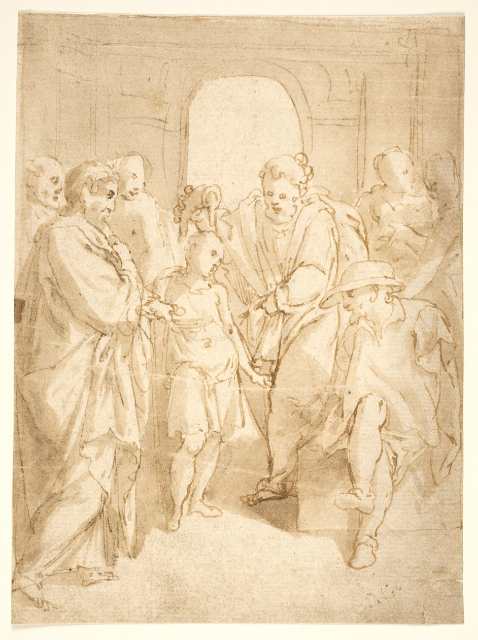 David pomazaný Samuelem od Cesare Nebbia