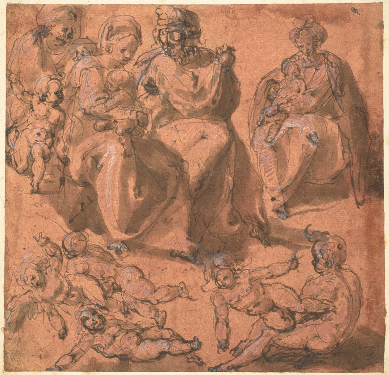 Studie Svaté rodiny od Cesare Pollini