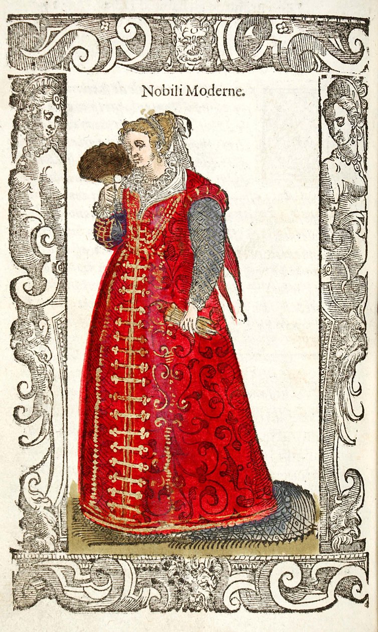 Moderní šlechtici. Od: De gli habiti ancient et modern, 1598 od Cesare Vecellio