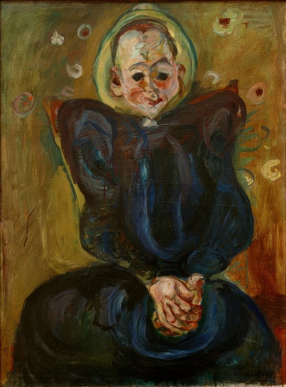 Ch. Soutine, žena v modrých šatech od Chaim Soutine