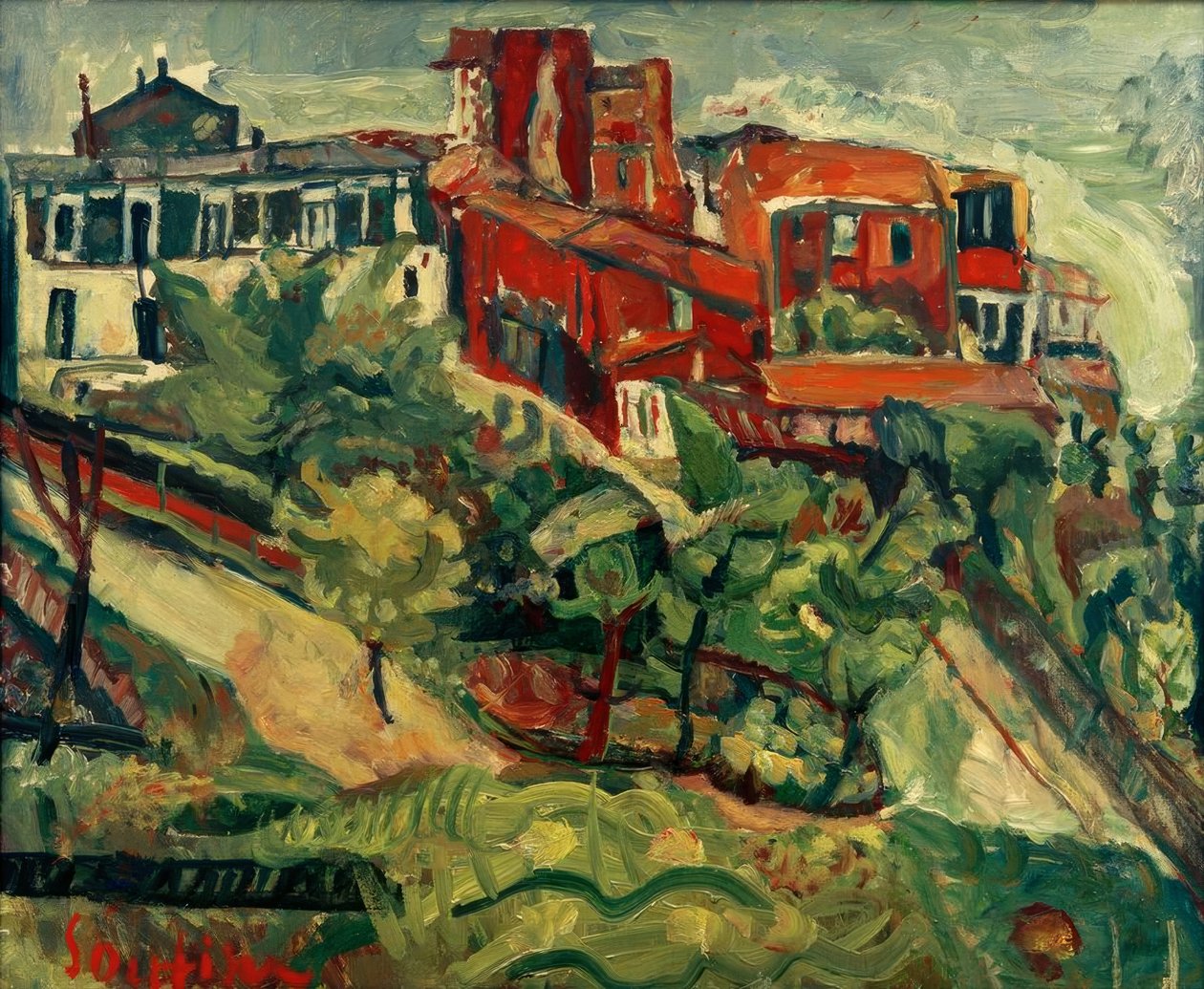 Ch. Soutine, Červené domy od Chaim Soutine