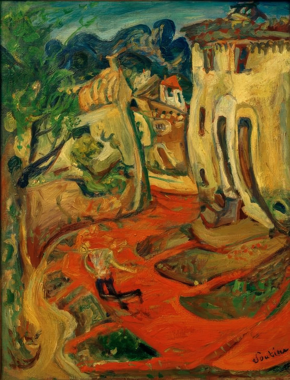 Ch. Soutine, Strasse v Cagnes od Chaim Soutine