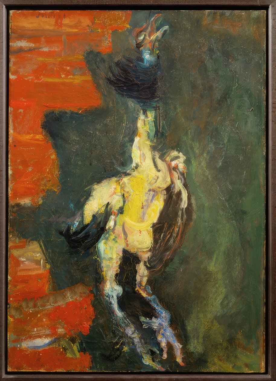 Kuře visící před cihlovou zdí od Chaim Soutine