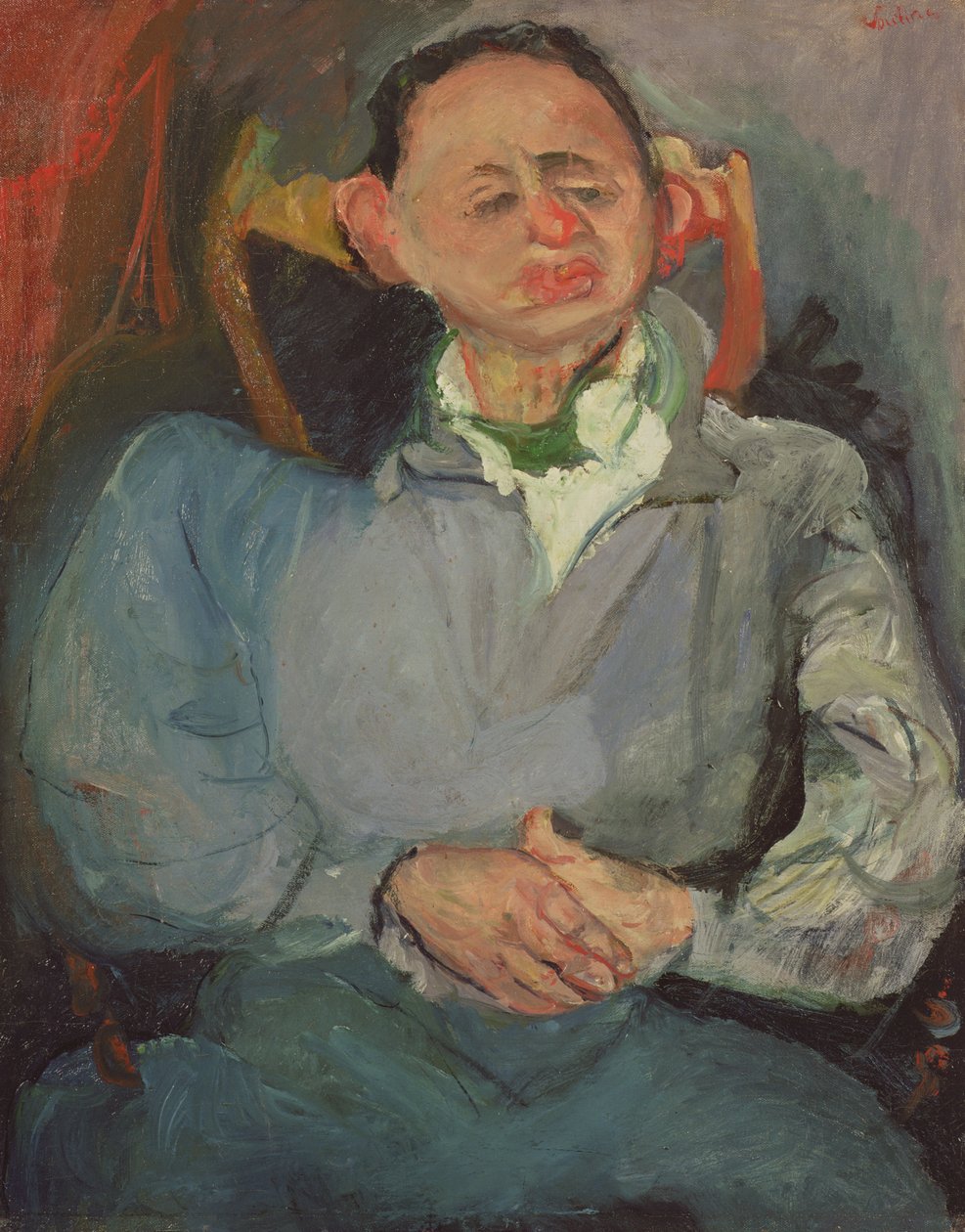 Portrét Oscara Miestchaninoffa (1886-1956) 1923 od Chaim Soutine