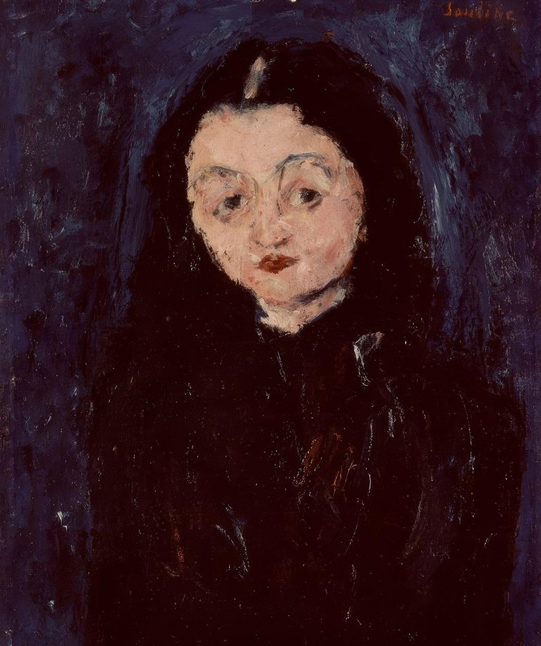 ŽENSKÝ PORTRÉT - S XX - FRANCOUZSKÝ EXPRESSIONISMUS. Künstler: CHAIM SOUTINE. od Chaim Soutine