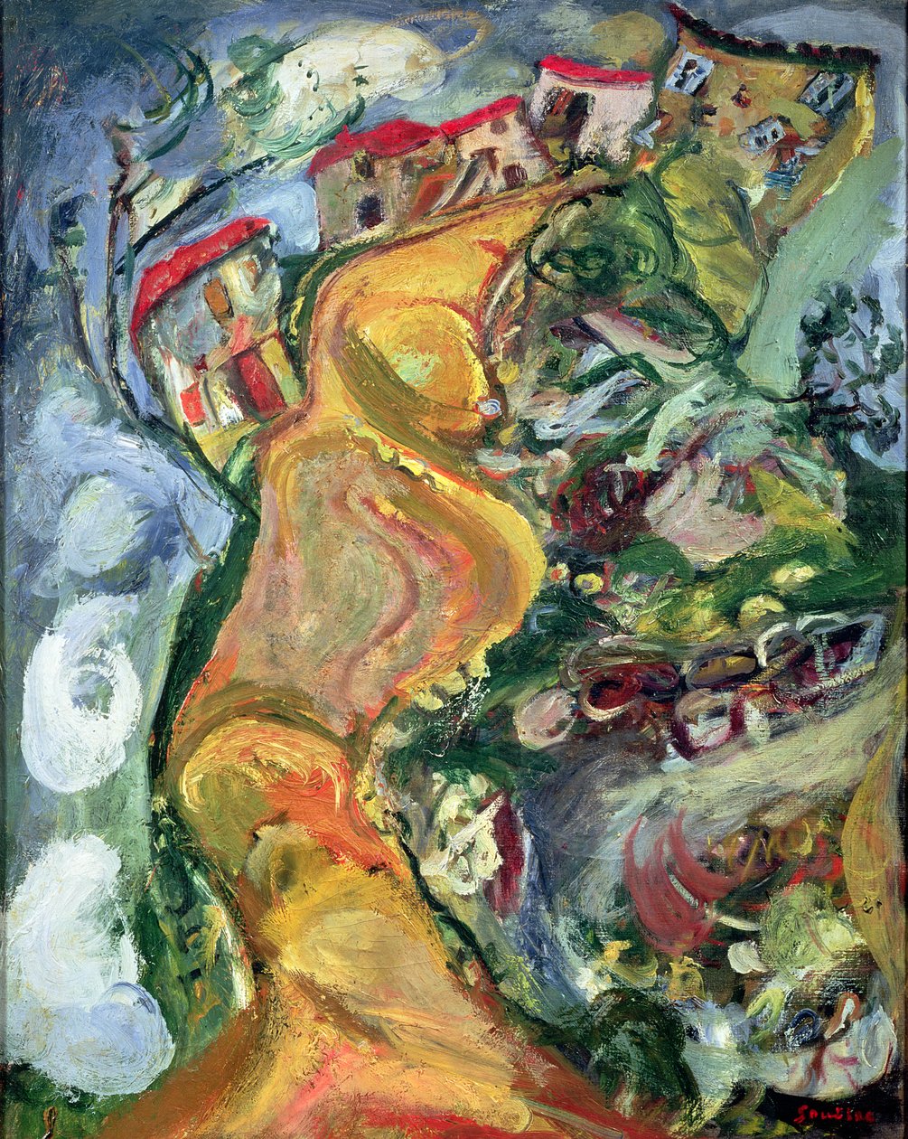 Cesta do Cagnes, 1924 od Chaim Soutine