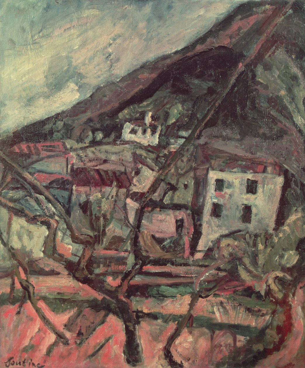 Pohled na Vence od Chaim Soutine