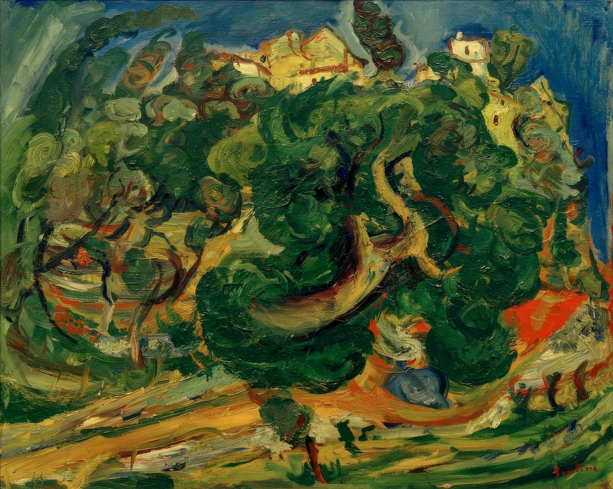 Ch. Soutine, krajina na jihu Francie od Chaim Soutine