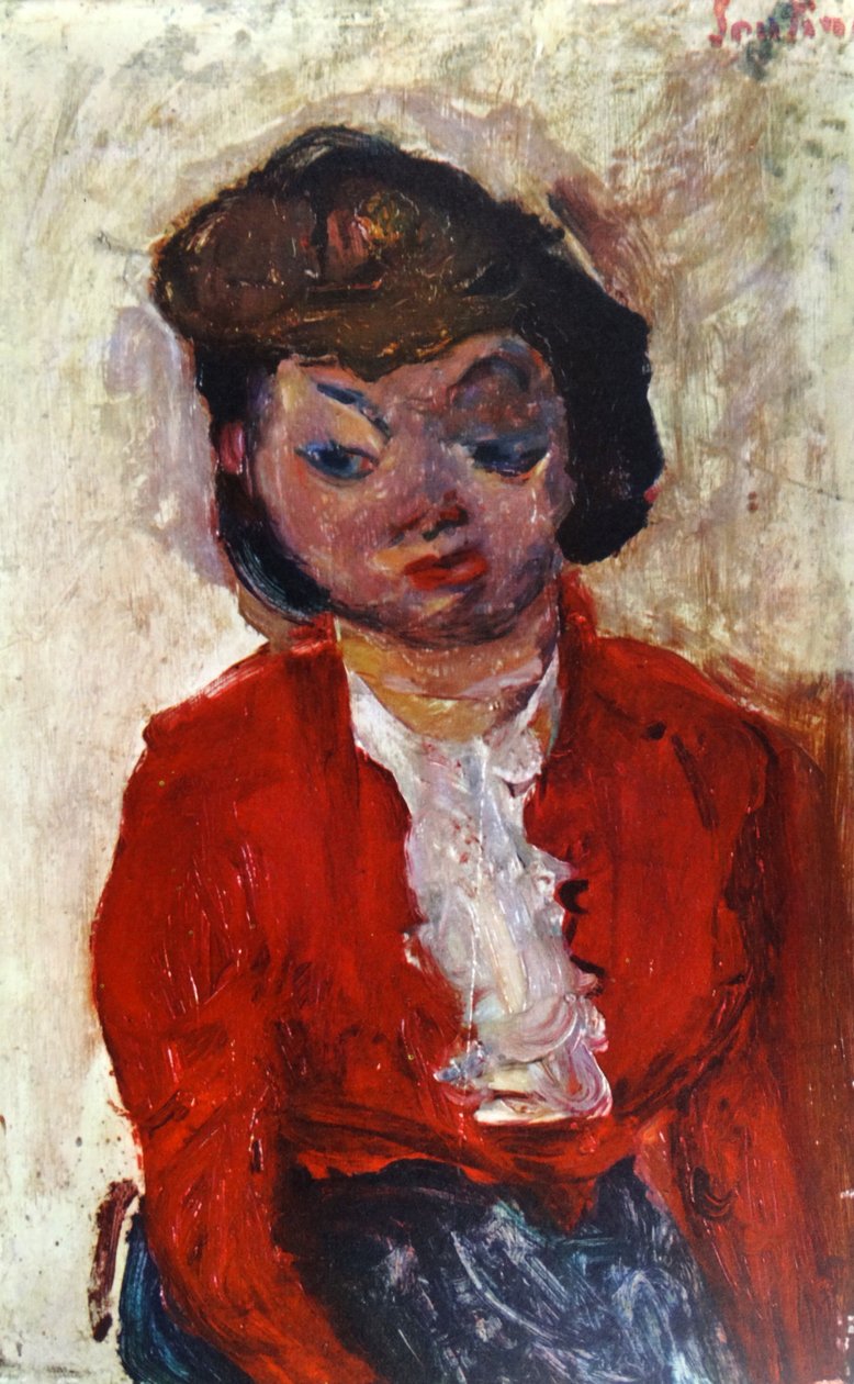 Anglická žena 1922, Chaïm Soutine (1893 – 1943). od Chaim Soutine