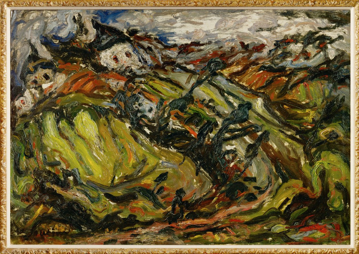 Domy v Ceretu (malba na plátně) od Chaim Soutine