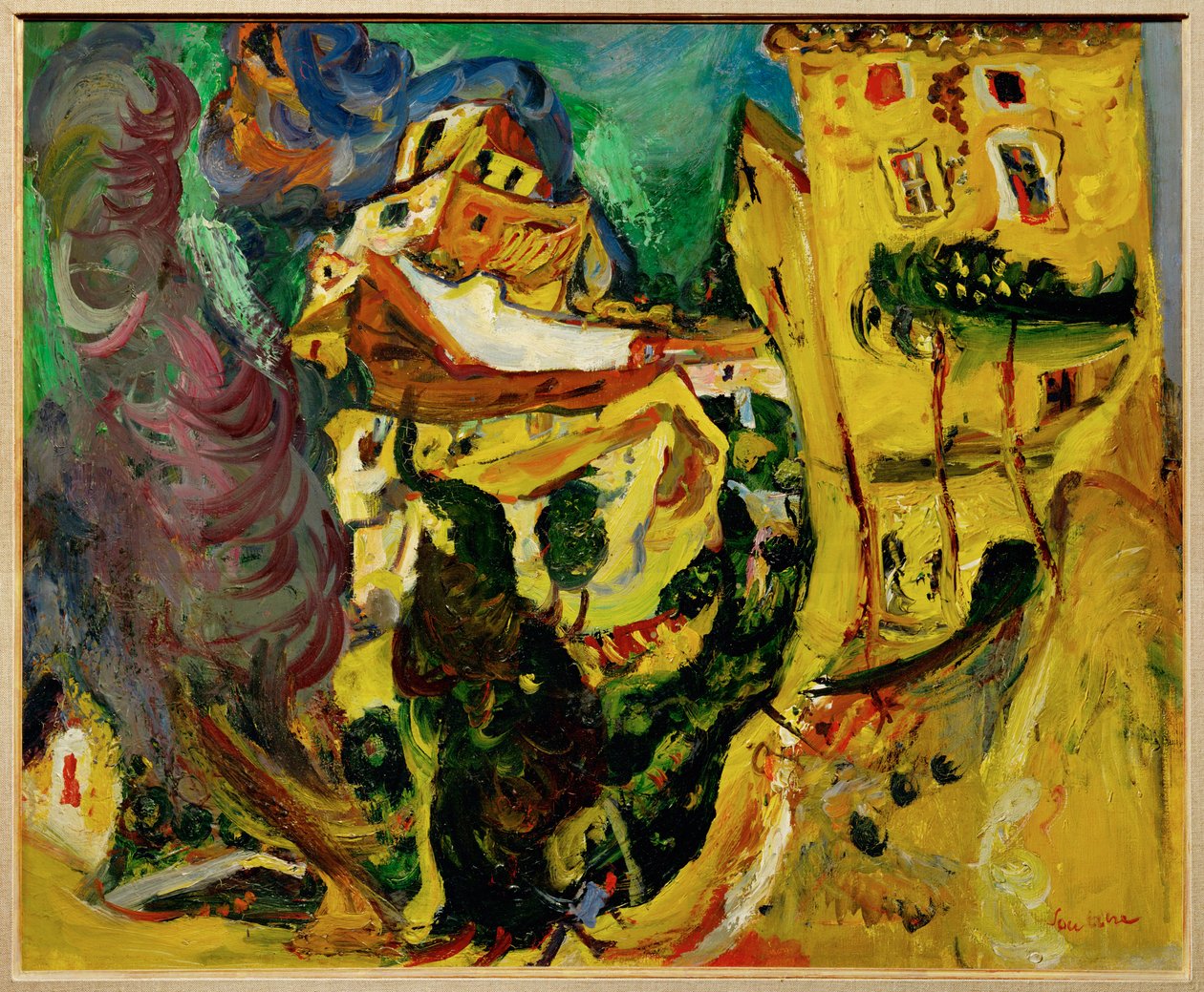 Krajina v Cagnes (malba na plátně) od Chaim Soutine