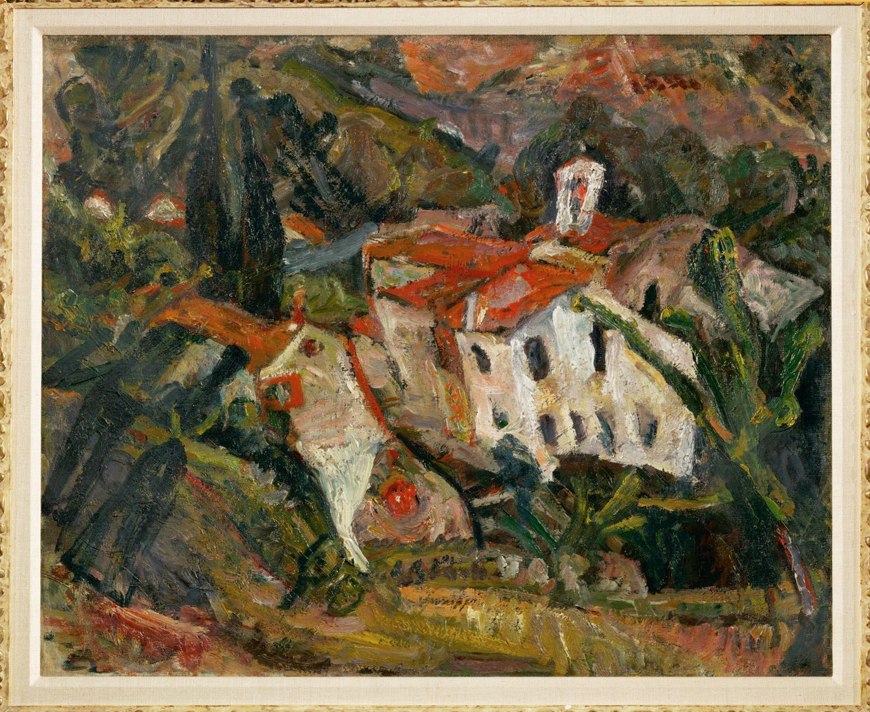 Krajina v Ceretu, asi 1920 (malba na plátně) od Chaim Soutine