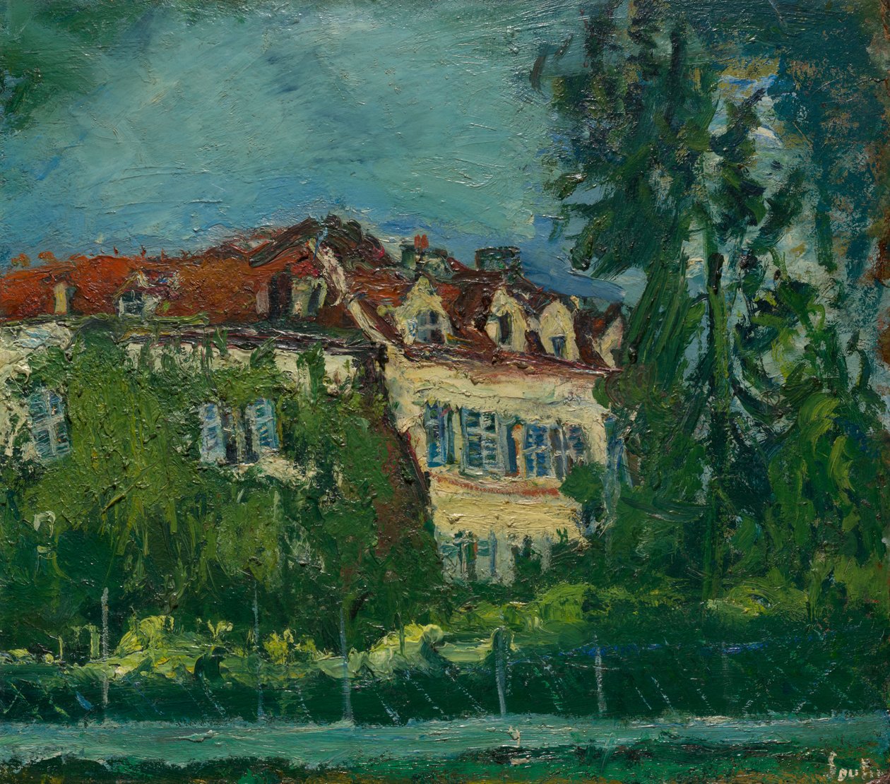 Landschaft mit Haus od Chaim Soutine