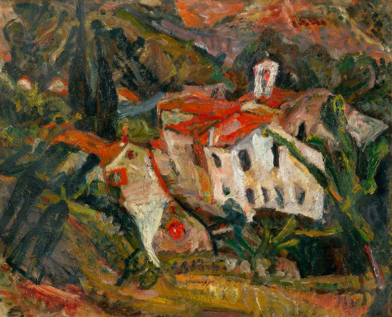 Krajina v Céret od Chaim Soutine